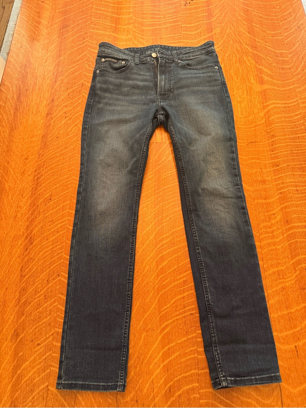 Calvin Klein Men's Skinny Jeans - Faded Indigo Blue